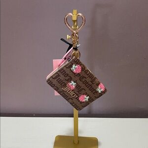 Juicy Couture Berry Sweet Strawberry Print Wallet - Chestnut  / Pink
